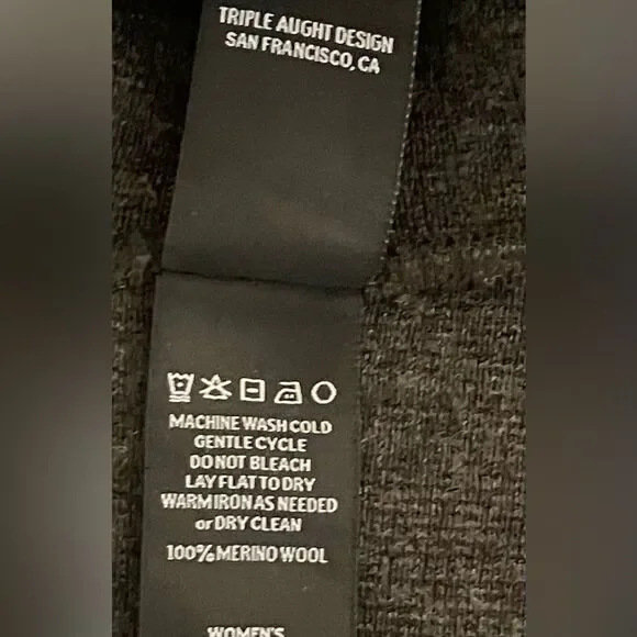 Triple Aught Design Dark Gray Merino Wool Full Zip Hoodie Women’s Medium - Picture 4 of 12